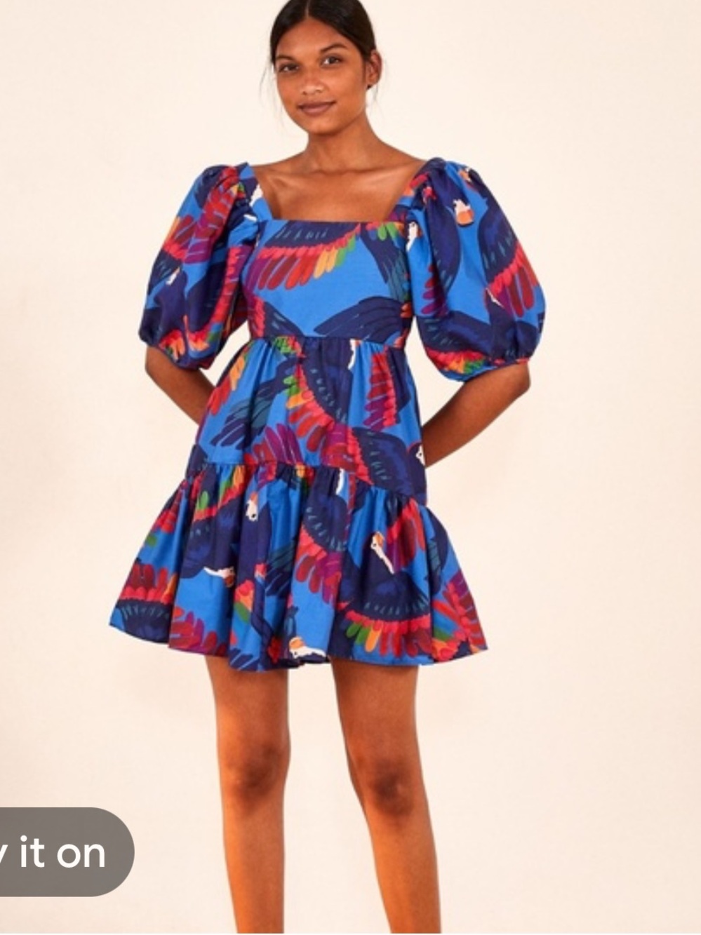 FARM Rio | Dresses | Farm Rio Rainbow Macaw Mini Dress size S
